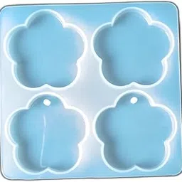 SHREBHAV Flower Silicone Epoxy Resin Mould - Floral Casting Mould for Keychains, Jewellery | Flexible, Non-Stick, Gloss Finish, Reusable (4in1 Kali Flower)-picture-11