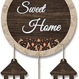 Artvibes Sweet Home Wooden Wall Hanging Decoration Items for Home | Gifts | Wooden Wall Hanger | Mdf Wall Decoration for Living Room | Artworks Wall Hangings | Modern Decor Items (WH_7209N)-image-51