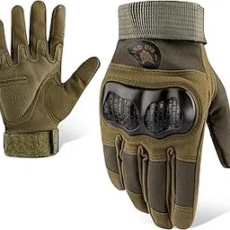 BADOWL GRIPTOR | Motorcycle Riding Gloves for Men and Women with Knuckle Protection | Touchscreen Compatible | Breathable | Anti-Slip | Full Finger Bike Gloves for All Seasons | (L)-image-83