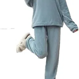 alaxender Night Suit Women Pajama – Short Zipper Winter Outfit-picture-31