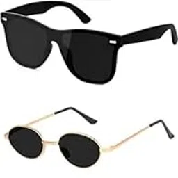 MC stan Shades Unisex set of 4 MC stan goggles rectangle sun glasses MC stan shades Retro Vintage Narrow Women::white black glasses white google for women offer pack of 4 goggles for women 399-image-83