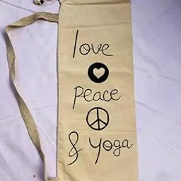 Amrutkala Yoga Mat Bag/Cover Only with Shoulder Strap Beautifully Handpainted with Yoga Quote (Yoga Mat01)-image-15