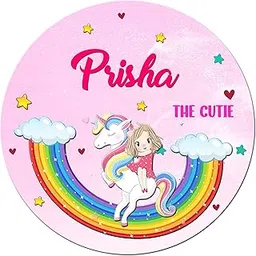 ASHVAH Unicorn Customizable Stylish Fridge Sticker Magnet - Gift on Happy Birthday for Friend, Daughter, Kids, Wife - Name - Prisha-picture-49