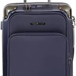 Smart Pro Cabin Luggage George - Navy | Trolley Bag with USB/Type-C Charging | 360° Spinner 8-Wheels Suitcase | 14-Inch Laptop Pocket & Dual TSA Lock | Wet Pouch | 3-Year Warranty-image-61