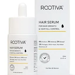 Rootiva Hair Growth Serum With 4% Anagain, 3% Redensyl, 2% Baicapil, 1% Trichogen, Witch Hazel, Rosemary Oil & Rice Water For Hair Fall Control & Hair Growth | 30ml-image-91