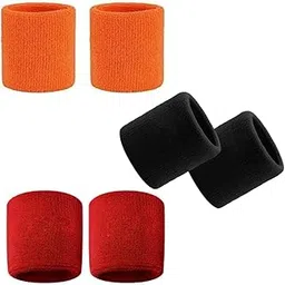 Sweksha Creations Wrist Band 3 Pairs (Black. Red, Orange)-picture-42