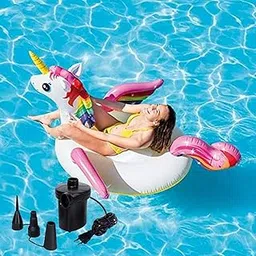 Prime Cartoon Character Ride-On Swimming Air Pool Float with Air Pump for Kids and Adults/Inflatable Water Swim Pool Tub for Summer Fun for Lake, Beach, Party, Lounge for Friends and Family Pack of 1-image-37