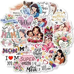 SIGN EVER 37 Pcs Best Mom Stickers for Journaling Cards Making Craft Gift Box DIY Decor Mothers Day Scrapbook Stickers-picture-15