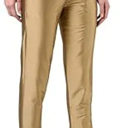 pilku Women Gold Satin Trouser Pant-picture-55