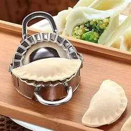 Stainless Steel Dumpling Maker | Dumpling Wrapper Mold for Kitchen | Momos Maker | Gujiya Maker | Manual Dumpling Maker image 1
