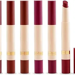 VARS ; LONDON Absolute matte no transferable nude lipstick combo pack of 6 | long wear + waterproof + intense payoff. (NUDE)-picture-32
