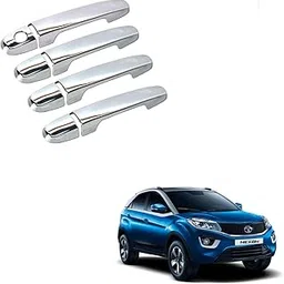 Kozdiko Chrome Handles Door Latch Cover Set of 4 Pcs for Tata Nexon-picture-35