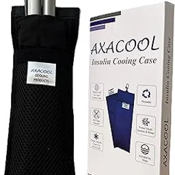 AXACOOL Neoprene, Aluminum Insulin Cooling Case DUO - Insulin Travel Pouch - Insulin Pouch, Black-picture-26