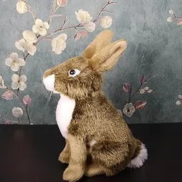 Tickles Cute Rabbit Soft Stuffed Plush Animal Toy for Kids Boys & Girls Birthday Gift (Color: Brown Size: 30 cm) image 1