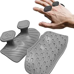 ATORSE 2X Weight Lifting Grips Portable Gym Grips Pads for Sports Exercise Training Gray-image-4