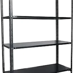 Mil-Nil Prime CRC Sheet 4 Shelf Multipurpose Slotted Angle Rack, 60 x 47 x 18 Inch, 22 Gauge (Grey) 16 Gauge Angles-picture-19