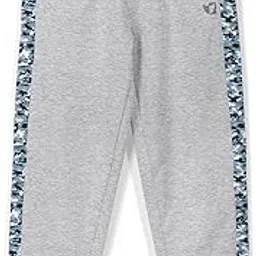 HELLCAT Grey Melange Trendy Camouflage Printed Mid-rise Track Pant for Boys-picture-23
