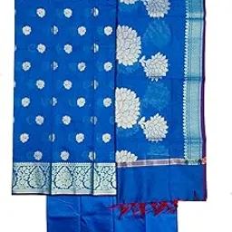 shreemaa creations Banarasi Women's Ustitched Suit Material With Dupatta-picture-46