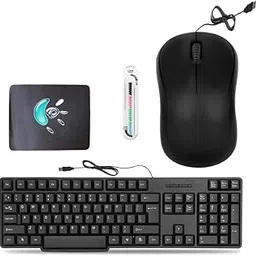 generic Mophonics Wired K20 Keyboard, Mouse, Mouse Pad and Cable Protector .(Set of 4). Mophonics-picture-16