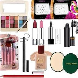 G4U Makeup Kit For Women & Girls With Eyeshadow | Foundation | Lipsticks | Compact | Mascara And More Beauty Products (Raksha Bandhan gift set) 40-48-image-7
