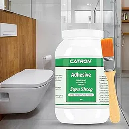 Catron Waterproof 2 Crack Seal Agent StrongStrong Roof Water Leakage Solution,Transparent Waterproof Glue 600 gm with Brush for Roof water Leakage, Glass Waterproofing, Pipes, Walls Cracks-image-68