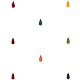 Comet Busters Tear Drop Shaped Velvet Multicolor Bindi (5 mm) (BIN1001)-picture-49