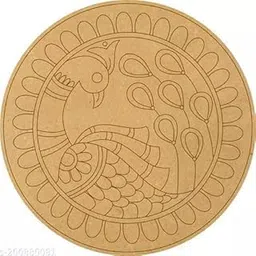 PRE Marked Wooden MDF Shapes Cutout for Craft Work Home, Room Decor (5 * 5 INCH 2PCS)-picture-62