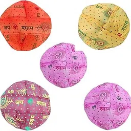 Traditional Jai Shri Shyam Khatu Shyam Ji Rajasthani Cotton Blend Safa Pag Men Hat Turban for Men's/Women's Ethnic Wear Event Decorations/Party Decoration-image-51