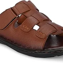 g walk Leather Casual SandalComfortable Slip On Sandal and Slipper For Men & Boys-picture-34