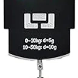 hongid Portable Electronic Hanging Scale, Digital Display, 50kg Capacity, with Hook, Black-picture-35