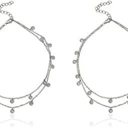 silviya 925 Silver Double Ball Anklet for Women | Gift for Every Occassion | With Certificate of Authenticity and 925 Stamp | 6 Month Warranty-picture-33
