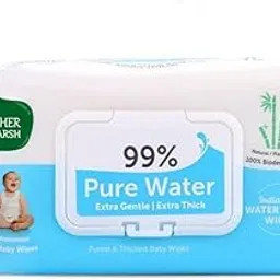Mother Sparsh 99% Pure Water (Unscented) Baby Wipes (72 Unscented Baby Wipes) -Super Thick Fabric(Pack of 24)-image-8
