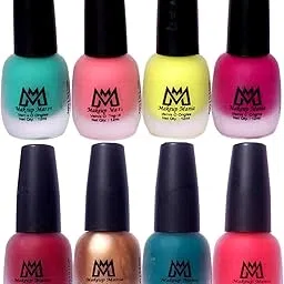Makeup Mania Velvet Nail Paint Combo, Matte Nail Poilish Set of 8 Pcs, Multicolor (MM # 17-65)-picture-50