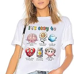 vlam Positive Life Quote Graphic Tshirt | Motivational Tshirt for Women and Girls White-picture-19