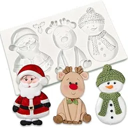 Candle and Resin Mold - Flower, Craft, Silicon, Fondant, Chocolate, Clay Mould for Candle Making (Christmas Design)-image-75
