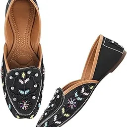 silverarrow Trending Stylish Glamour Ethnic Jutti Comfortable Flat Fancy Bellies for Womens and Girls-picture-44