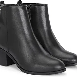 delize Black women mid heel ankle boots 67240-picture-43