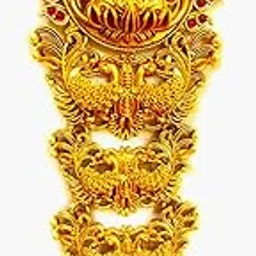 aryavansh emporium Aryavansh Lakshmi Hair Clip Hanging Lakshmi Design Bridal Temple Jewellery Jadai Billai Wedding Hair Braid Accessories Choti South Indian Hairpins Bridal Bharatanatyam Hair Accessories Pack of 1 for Girls/women.-picture-18