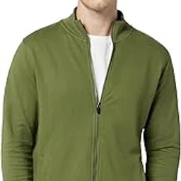 xyxx Men's Cruze French Terry Cotton Regular Fit Zip-Up Jacket with Full Zipper Closure and Side Pockets-picture-15