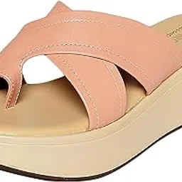monrow Theresa Leather Wedge Heels for Women & Girls | Fancy & Stylish Heel sandals |Extra Cushioning & Comfortable, Fashionable, Light Weight, Vegan, Fashion Heel Sandal for Girls, Causal wear-picture-50