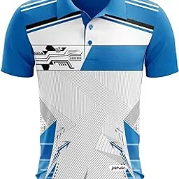 Men Collar Neck Half Sleeves Font Back Printed Regular Fit Jersey CFB-400-image-1