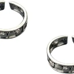 fourseven Jewellery 925 Sterling Silver Crescent Moon SilverToe Ring Set for Women-picture-47