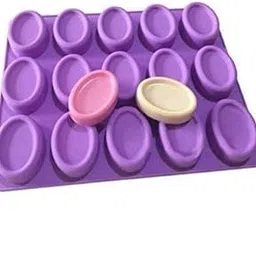JAIKRIT 1pc 15 Cavity Oval (Pears) Silicone Handmade Flexible Cake Mold Chocolate Mold 3D DIY Soap Mold for Soap Making-picture-22