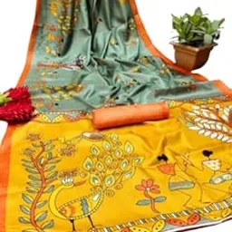 yashika Women Art Silk Saree image 1