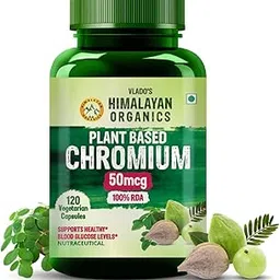 Vlado’s Himalayan Organics Plant Based Chromium 50mcg | Supports Healthy Blood Glucose Level -120 Capsule-picture-12