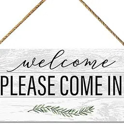 Welcome Sign for Front Door Porch, Home Office Welcome Hello Sign Decor for Wall Decorations, Housewarming Gifts for New House Home Women Men, Welcome Please Come in-image-96
