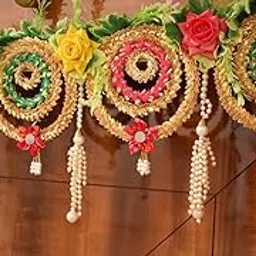 Divyakosh Handicraft Multi Colour Door Toran for Home Decoration and Office Decor|Door Hanging for Door Decoration, Thoranam/Thorans for Main Entrance Door, Latest Bandarwal for Home Door |-picture-26