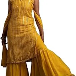 dishwa fashion GEORGETTE KURTI SHARARA SET-picture-45