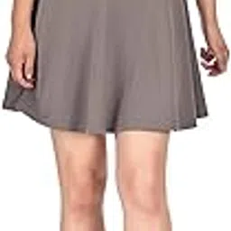 richirobins Women's Midi Skirt Vibrant Colors Trendy Skater Style-picture-46