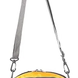 Waist Pack, Nylon, 4 Pockets, Water Repellent, Grey and Yellow, 35 x 30 x 12 cm-image-24